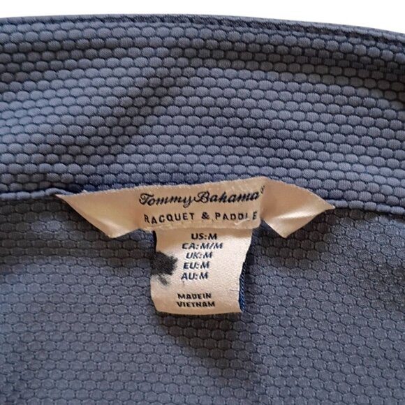 Tommy Bahama Racquet & Paddle Women’s M Zip Jacket Blue Tennis Pickleball - Picture 3 of 11